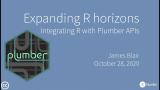 James Blair & Barret Schloerke | Integrating R with Plumber APIs | RStudio (2020)