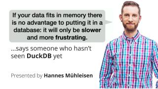 In-Process Analytical Data Management with DuckDB - posit::conf(2023)