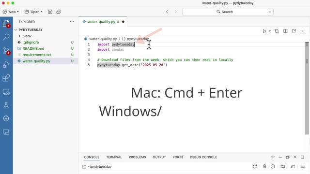 Let's Import Free, High-Quality Datasets into your Python IDE (using Positron and PydyTuesday)